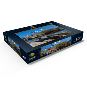 Darstellung des Puzzle Motivs Nubble Leuchtturm am Cape Neddick, York Beach, Maine, USA - Puzzleteile: 1000