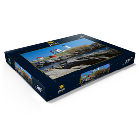 Darstellung des Puzzle Motivs Nubble Leuchtturm am Cape Neddick, York Beach, Maine, USA - Puzzleteile: 200