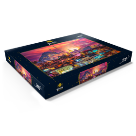 Darstellung des Puzzle Motivs Skyline von Istanbul, Galata-Turm, Süleymaniye-Moschee, Türkei - Puzzleteile: 200