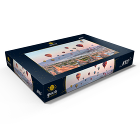 Darstellung des Puzzle Motivs Heißluftballons über Felslandschaft in Kappadokien Türkei - Puzzleteile: 1000