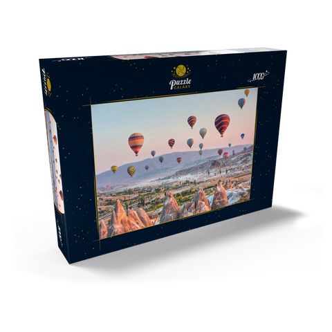 Heißluftballon über Felslandschaft in Kappadokien Türkei 1000 Puzzle Schachtel Ansicht2