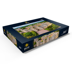 Alternative Darstellung des Puzzle-Motivs Burg Windsor, königlicher Wohnsitz in Windsor in der englischen Grafschaft Berkshire – Puzzleteile: 500