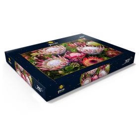 Alternative Darstellung des Puzzle-Motivs Protea - Zuckerbüsche – Puzzleteile: 200