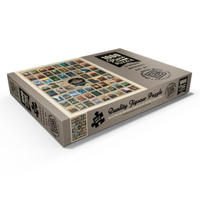 Darstellung des Puzzle Motivs 63 American National Parks: by Kenneth Crane - Puzzleteile: 1000