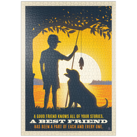 Darstellung des Puzzle-Motivs Best Friends, Vintage Poster – Puzzleteile: 1000