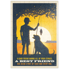 Darstellung des Puzzle Motivs Best Friends, Vintage Poster - Puzzleteile: 100
