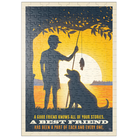 Darstellung des Puzzle Motivs Best Friends, Vintage Poster - Puzzleteile: 200