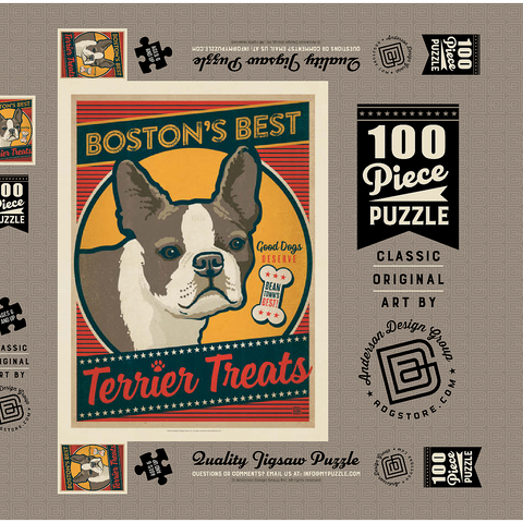 Boston’s Best Terrier Treats 100 Puzzle Schachtel 3D Modell