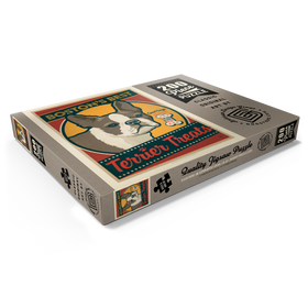 Darstellung des Puzzle Motivs Boston's Best Terrier Leckerlis, Vintage Poster - Puzzleteile: 200