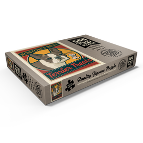 Alternative Darstellung des Puzzle-Motivs Boston's Best Terrier Leckerlis, Vintage Poster – Puzzleteile: 500
