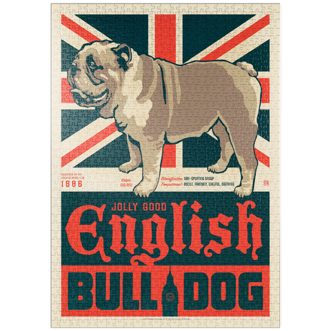 puzzleplate English Bulldog 1000 Puzzle