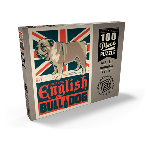 English Bulldog 100 Puzzle Schachtel Ansicht2