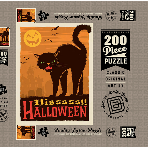 Hissy Halloween 200 Puzzle Schachtel 3D Modell
