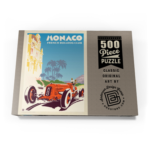 Monaco: French Bulldog Club 500 Puzzle Schachtel Ansicht3