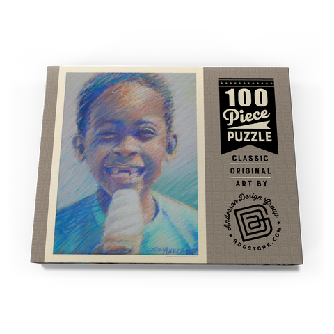 Pastel Drawing: Ice Cream Kid 100 Puzzle Schachtel Ansicht3