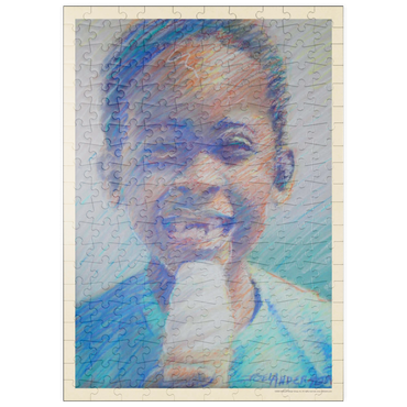 puzzleplate Pastel Drawing: Ice Cream Kid 200 Puzzle