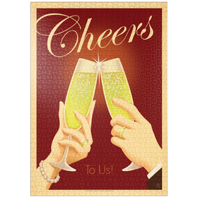 Darstellung des Puzzle-Motivs Prost auf uns! Vintage, Poster – Puzzleteile: 1000