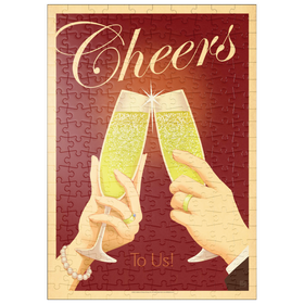 Darstellung des Puzzle-Motivs Prost auf uns! Vintage, Poster – Puzzleteile: 200