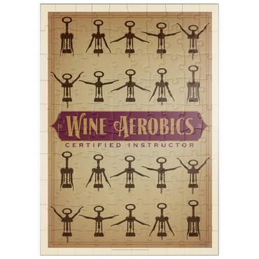 puzzleplate Wine Aerobics 100 Puzzle