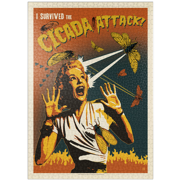 puzzleplate Cicada Invasion: Screaming Woman 1000 Puzzle