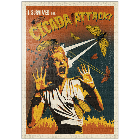 puzzleplate Cicada Invasion: Screaming Woman 1000 Puzzle