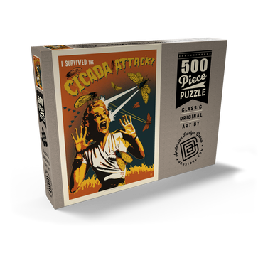 Cicada Invasion: Screaming Woman 500 Puzzle Schachtel Ansicht2