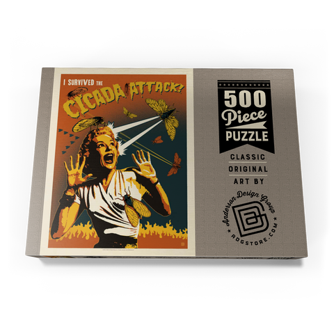 Cicada Invasion: Screaming Woman 500 Puzzle Schachtel Ansicht3