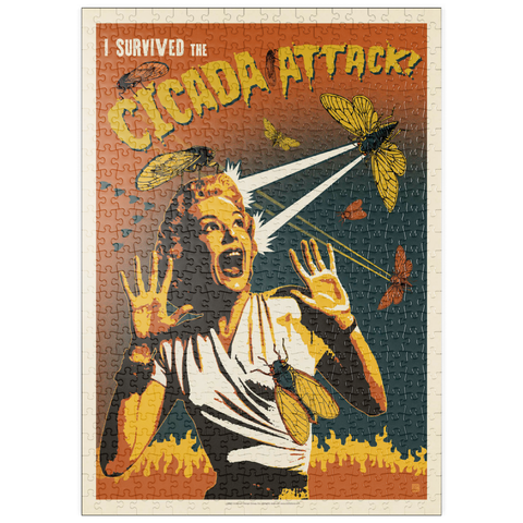 puzzleplate Cicada Invasion: Screaming Woman 500 Puzzle