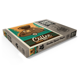 Alternative Darstellung des Puzzle-Motivs Bearista Coffee Trailer, Vintage Poster – Puzzleteile: 200