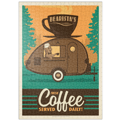 puzzleplate Bearista Coffee Trailer 500 Puzzle