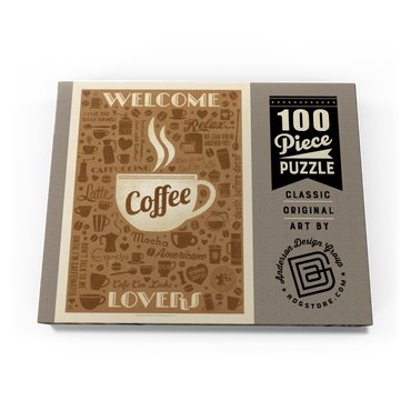 Coffee Pattern Print 100 Puzzle Schachtel Ansicht3