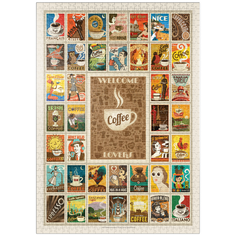 puzzleplate Coffee Collection: Multi-Image Print 1000 Puzzle