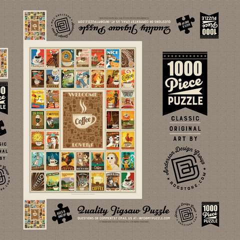 Coffee Collection: Multi-Image Print 1000 Puzzle Schachtel 3D Modell