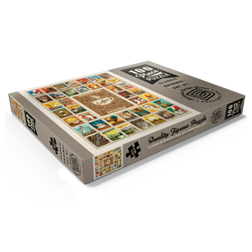 Alternative Darstellung des Puzzle-Motivs Coffee Collection, Vintage Poster – Puzzleteile: 100