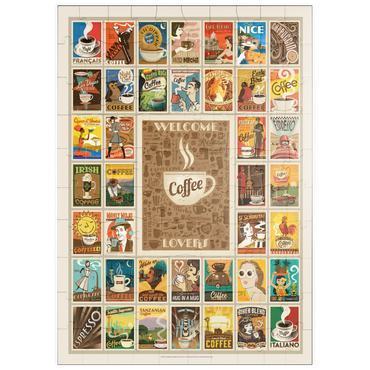 puzzleplate Coffee Collection: Multi-Image Print 100 Puzzle