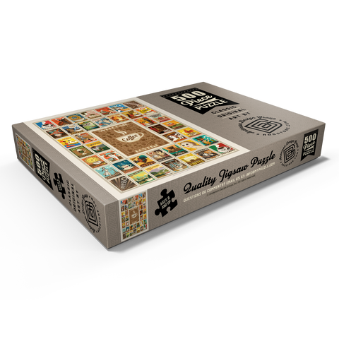 Coffee Collection: Multi-Image Print 500 Puzzle Schachtel Ansicht1