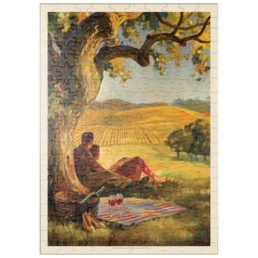 puzzleplate Oil Painting: Wine Country 200 Puzzle