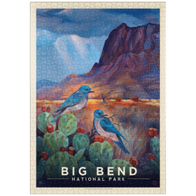 Darstellung des Puzzle Motivs Big Bend National Park: Birds - Puzzleteile: 1000