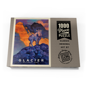 Glacier National Park: Mountain Goat-KC 1000 Puzzle Schachtel Ansicht3
