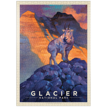puzzleplate Glacier National Park: Mountain Goat-KC 1000 Puzzle