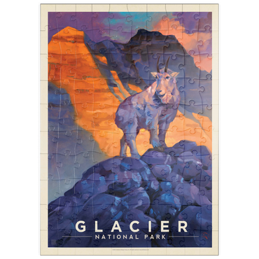puzzleplate Glacier National Park: Mountain Goat-KC 100 Puzzle