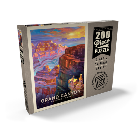 Grand Canyon National Park: Sunset-KC 200 Puzzle Schachtel Ansicht2