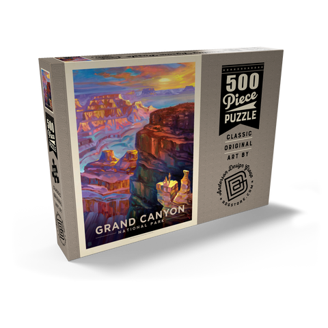 Grand Canyon National Park: Sunset-KC 500 Puzzle Schachtel Ansicht2