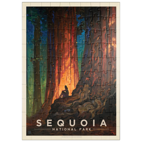 Darstellung des Puzzle Motivs Sequoia National Park: Nature's Cathedral - Puzzleteile: 100