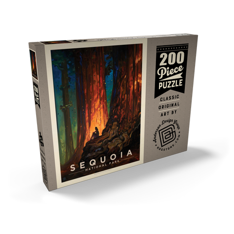 Sequoia National Park: Nature's Cathedral-KC 200 Puzzle Schachtel Ansicht2