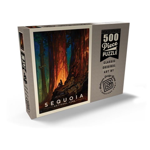 Sequoia National Park: Nature's Cathedral-KC 500 Puzzle Schachtel Ansicht2