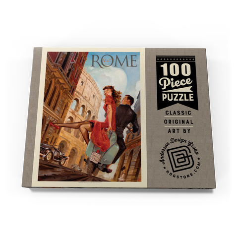 Italy: Rome by Vespa 100 Puzzle Schachtel Ansicht3