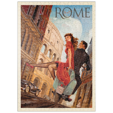 puzzleplate Italy: Rome by Vespa 500 Puzzle
