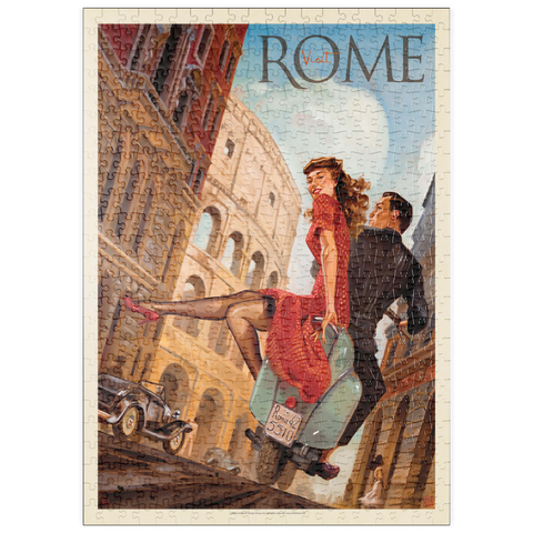 puzzleplate Italy: Rome by Vespa 500 Puzzle