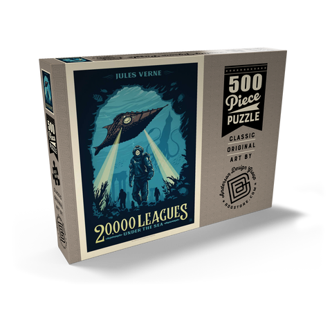20,000 Leagues Under the Sea: Jules Verne 500 Puzzle Schachtel Ansicht2